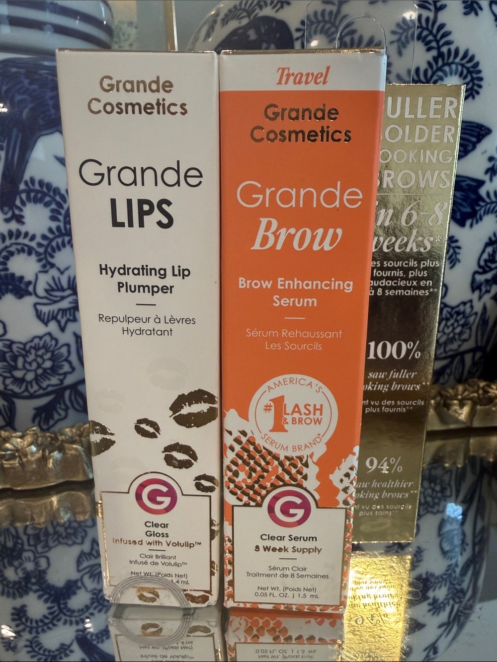 New GRANDE Lip Plumper and Brow Enhancing Serum NEW IN BOXES